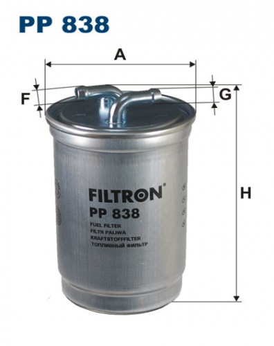 Фильтр топл VAG FILTRON WK842/3 (без обратки)