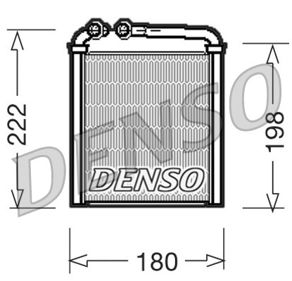 Радиатор отопителя VAG GOLF V/PASSAT/TIGUAN/OCTAVIA DENSO