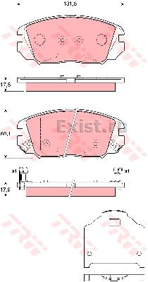 Колодки торм HYUNDAI GT/SONATA NF пер SANGSIN GDB3352 (+PFK498)