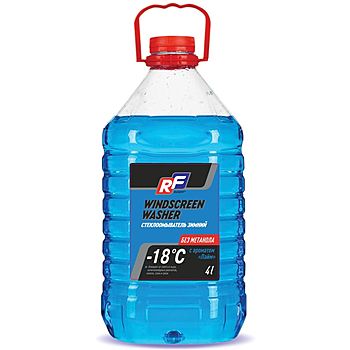 Жидкость стеклоомывателя RUSEFF -18 4L (аромат лайма)