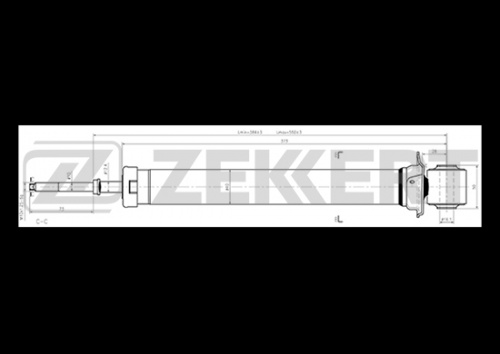 Амортизатор AUDI 80 B4 зад ZEKKERT 27-810-F