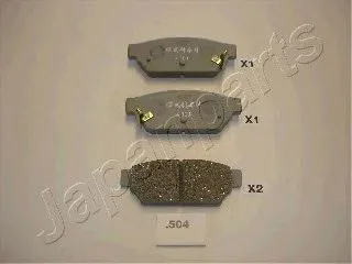 Колодки торм MITSUBISHI LANCER 92-03/CARISMA/COLT/PROTON задн диск JAPANPARTS GDB3045=244002=D6067M