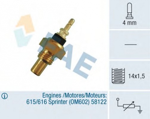 Датчик темп. ОЖ MB SPRINT VEMO 08668=32220