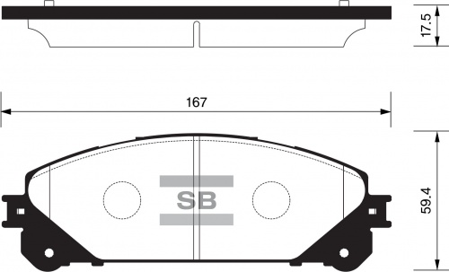 Колодки торм TOYOTA HIGHLANDER/LEXUS RX350 пер SANGSIN