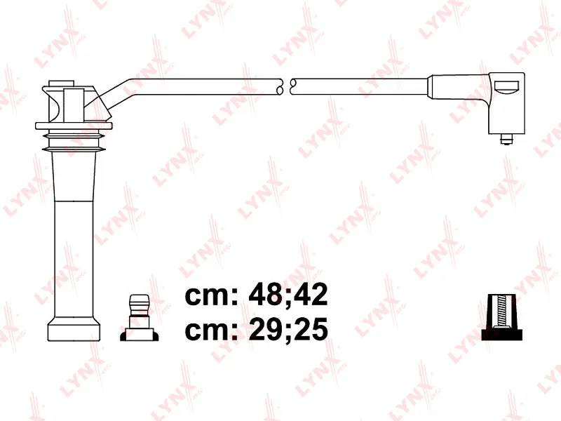 Провода в/в FORD FOCUS I/II 1.4-1.6 16v LYNX