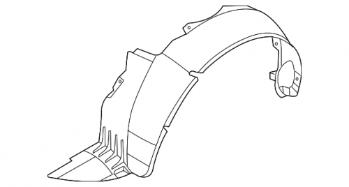 Локер CHEVROLET AVEO T250 SED 06-11 пер лев OE
