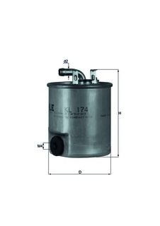 Фильтр топл MB CDI 00-06 MAHLE WK842/18=KL188=WK842/19 (с датчиком)