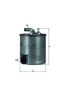 Фильтр топл MB CDI 00-06 MAHLE WK842/18=KL188=WK842/19 (с датчиком)