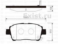 Колодки торм GEELY MK/BYD F3/HOVER M4 пер SANGSIN GDB3242=GDB7075S