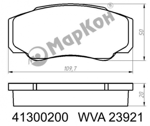 Колодки торм FIAT DUCATO 02- зад диск МАРКОН GDB1521=296100 (+PFK507)
