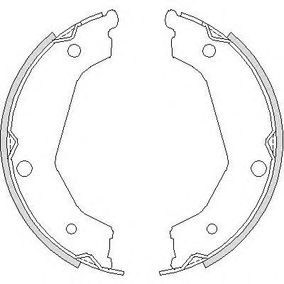 Колодки ручника KIA SORENTO 02-09 RH GS8722=GFK17AF (190x39.5)