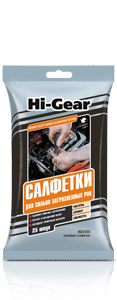 Салфетки HI-GEAR для грязных рук (25шт)