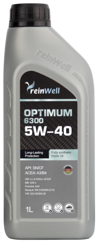 Масло мот ReinWell 5W40 (A3/B4) 1L