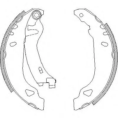 Колодки торм FIAT задн RH GS8269