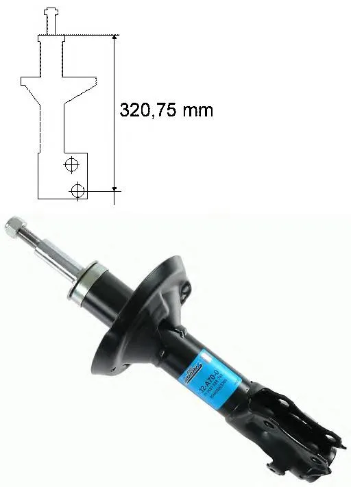 Амортизатор VW PASSAT B3 пер BOGE 32-A70-F=32-A70-0