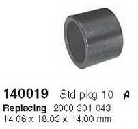 Детали стартера Втулка стартера 14.06x18.03x14 BOSCH 140019