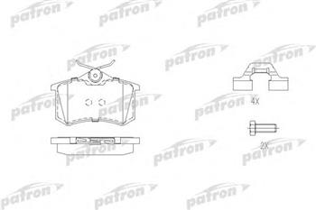 Колодки торм VAG PASSAT/GOLF/BORA/JETTA/MEGANE II зад PATRON GDB1330