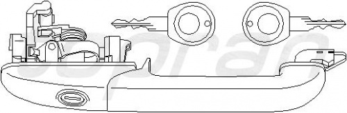 Ручка двери VW PASSAT B4 пер прав HP