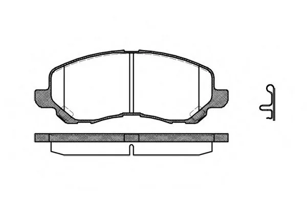 Колодки торм MITSUBISHI LANCER IX-X пер REMSA GDB3287