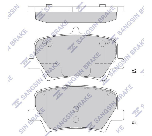 Колодки торм GEELY TUGELLA/VOLVO XC40 19- задн SANGSIN GDB2277