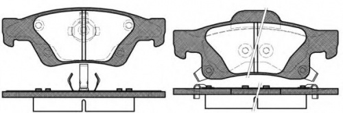 Колодки торм JEEP CHEROKEE 10- зад REMSA GDB4448