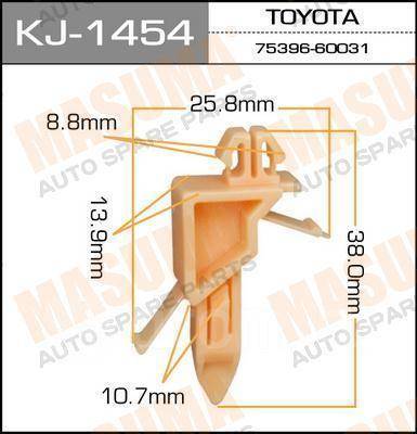 Пистон TOYOTA MASUMA (молдингов расширителя/оранж)