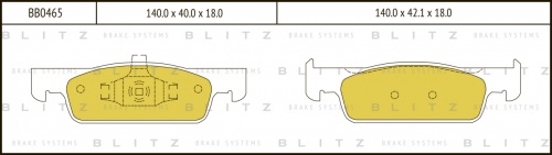 Колодки торм RENAULT LOGAN II/SANDERO II 16v пер BLITZ GDB2016