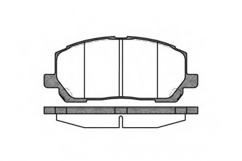 Колодки торм TOYOTA пер RH GDB3286=285500