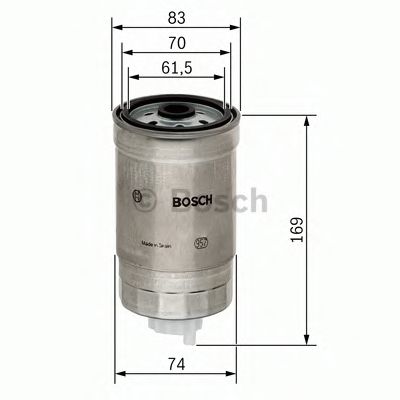 Фильтр топл HYUNDAI BOSCH WK853/14=KC103