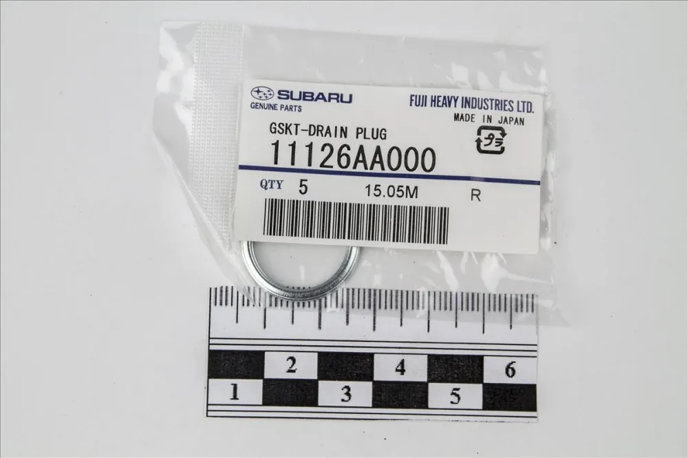 Кольцо уплотнит пробки поддона SUBARU OE (20x26x1.5)