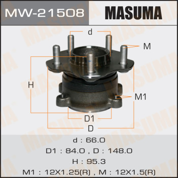 Подшипник ступичный NISSAN TEANA J32 задн MASUMA