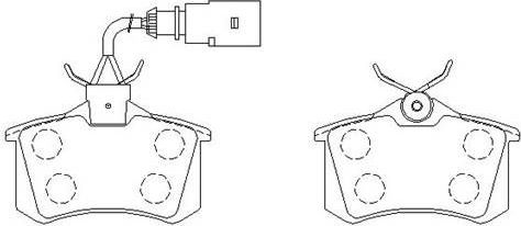 Колодки торм VW SHARAN зад HSB GDB1415 (+PFK427)