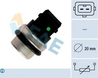 Датчик темп. ОЖ VW >00 251919501D HELLA (2х конт 4цил)