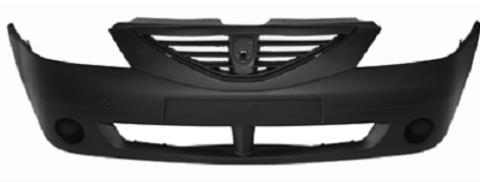 Бампер RENAULT LOGAN 04-10 пер EUROBUMP (+/-птф) (ЭМБЛЕМА ДАЧА!!!!!)