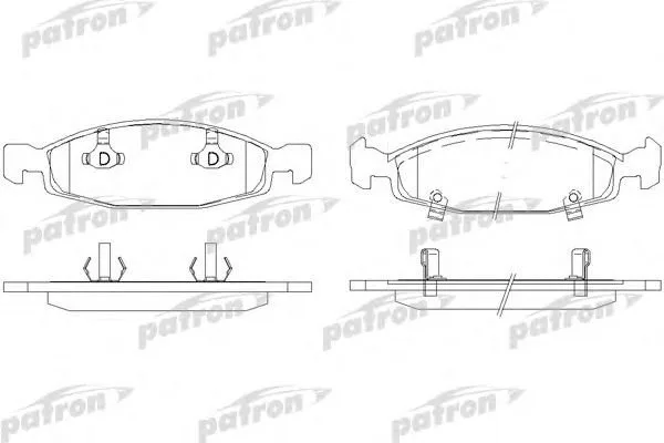 Колодки торм JEEP JEEROKEE пер PATRON GDB4120=273602