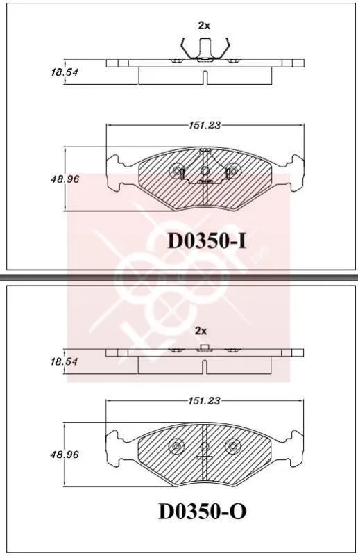 Колодки торм VW POINTER пер METACO GDB1776