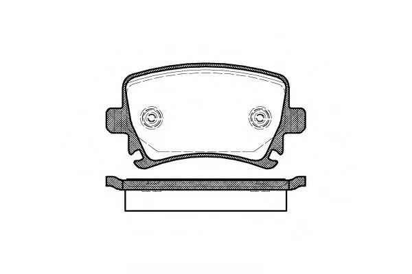 Колодки торм VAG A3/GOLF V/PASSAT B6/TOURAN зад REMSA GDB1622 (+1987474314)
