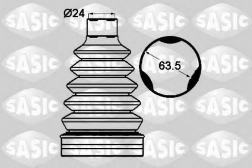 Пыльник ШРУСа RENAULT MEGANE III/SCENIC III внутр лев SASIC (трипоид)