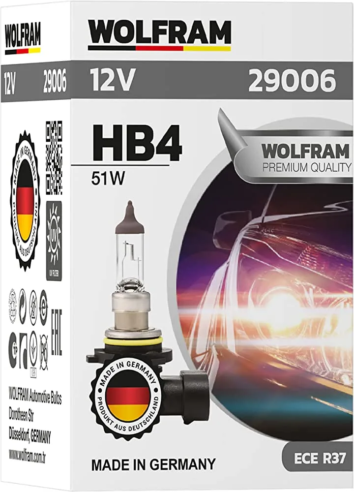 Автолампа HB4 WOLFRAM