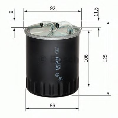 Фильтр топл MB CDI 06- BOSCH WK820/1=KL313