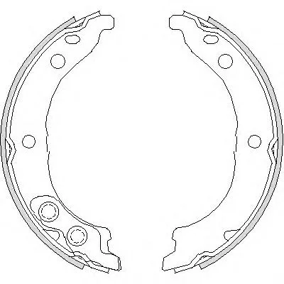 Колодки ручника FIAT DUCATO 02-06- (+RUS) REMSA GS8715