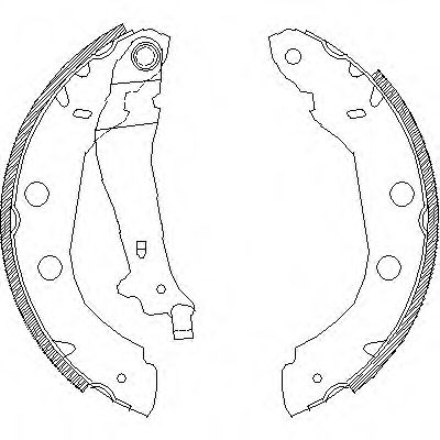 Колодки торм NISSAN P11/RENAULT KANGOO зад бараб PATRON (228x42) GS8655=441500