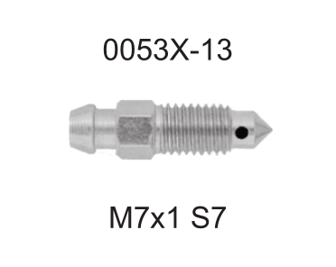 Штуцер прокачки M7x12 ключ 7mm FRENKIT