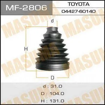 Пыльник ШРУСа TOYOTA LC120 пер наружн MASUMA (31x104x131)