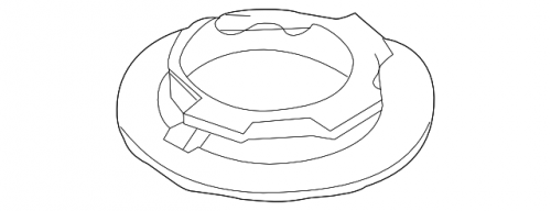 Прокладка пружины HYUNDAI SOLARIS/KIA RIO IV зад нижн OE