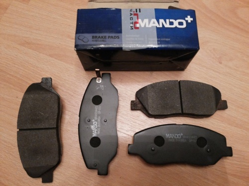 Колодки торм KIA SORENTO 08- пер MANDO GDB3418=SP1194 (+PFK492)