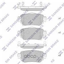 Колодки торм NISSAN QASHQAI J11/T32 задн SANGSIN GDB3617