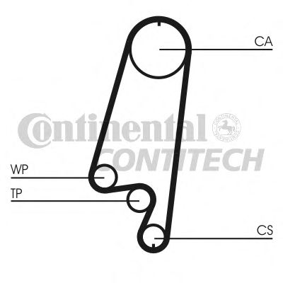 Р/к ГРМ OPEL 1.6/1.8/2.0 92- CONTI K015367XS