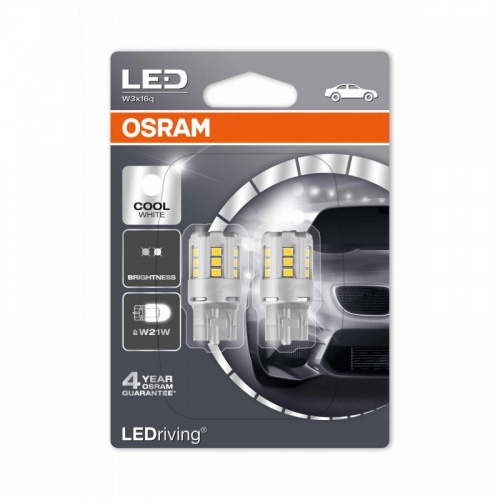 Автолампа LED W21W OSRAM (пара/6K)