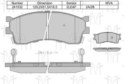 Колодки торм KIA SPECTRA пер МАРКОН GDB3285=SP1113